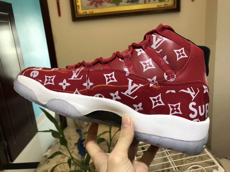 Authentic Air Jordan 11 X Superme X Louis Vuitton